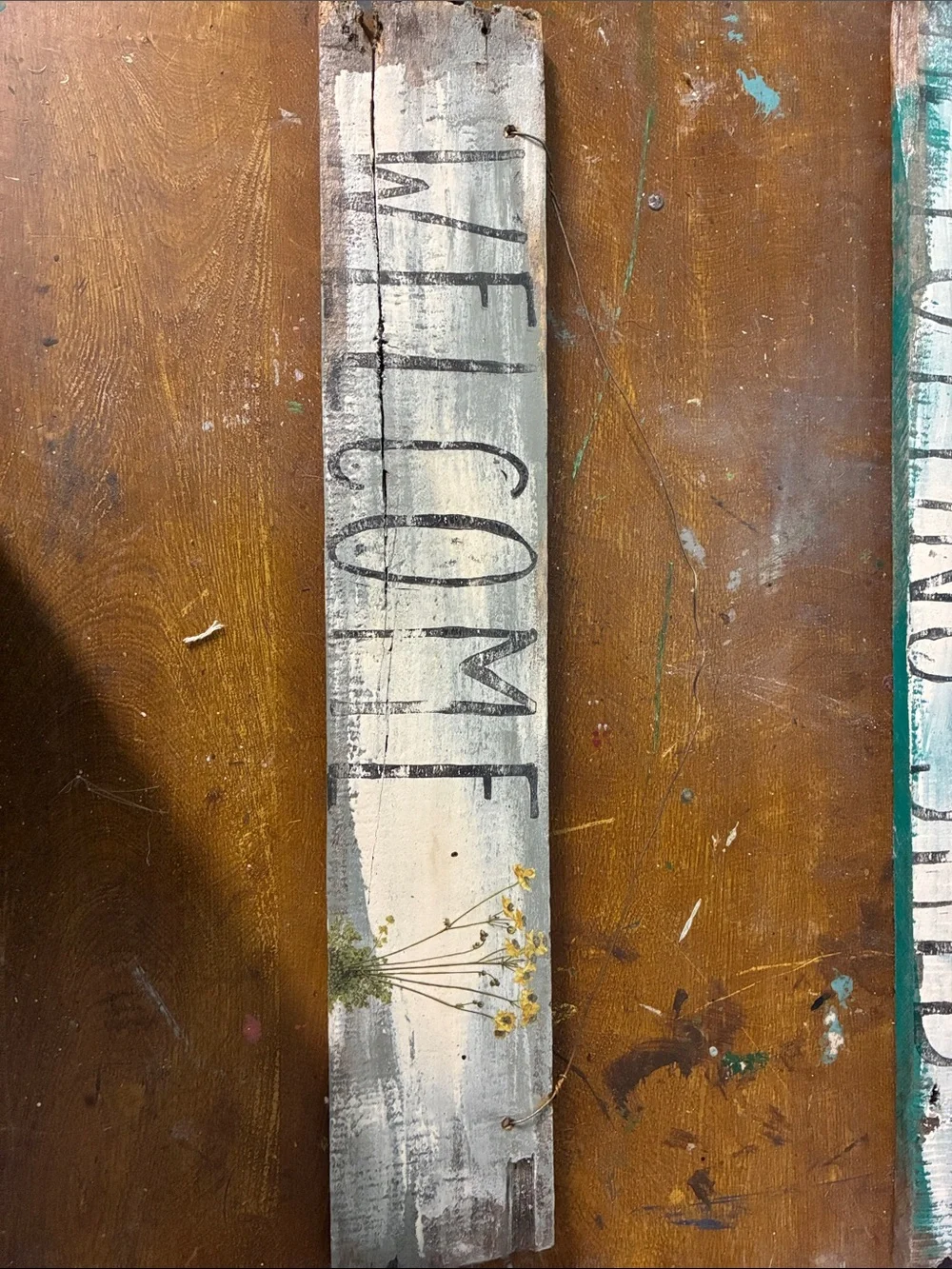 Rustic Welcome Wall Sign Set (pallet wood